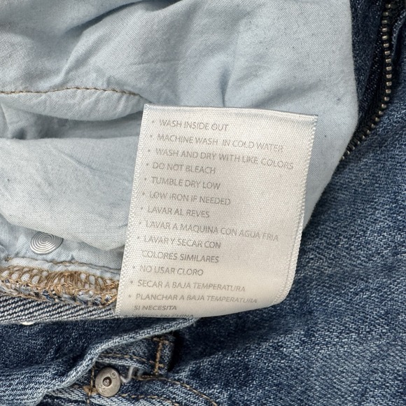 KanCan Jeans Womens 27 Blue Paperbag Waist Distressed High Rise Medium Denim - Picture 9 of 13